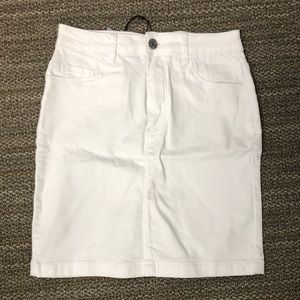 3/$25 Missguided white denim skirt